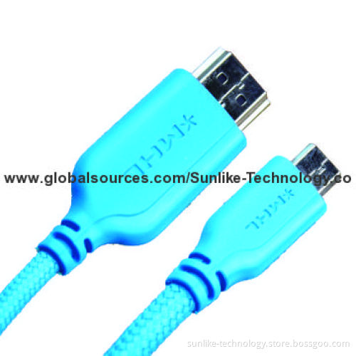 MHL/HDMI to Micro B Cables, Supports 1,080P HD Video